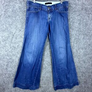 J Brand Kat Flare Jeans Womens 34 Blue Denim Cotton Medium Wash Streetwear